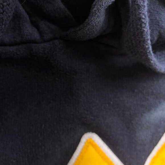 West Virginia University Mens Hoodie Sweatshirt Large Navy Blue Pullover Varsity - Picture 12 of 14